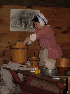 18th Century Ice Cream Making ice cream in the sabotier