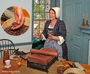 Preparing a chocolate cake