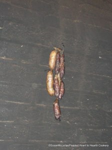 Sausage Smoking in Chimney Sausage Smoking in a Chimney