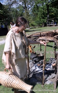 Eel on roasting stick