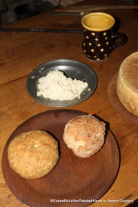 Baked Cheese Lofe (left) Manchet (right)