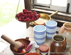Weighing and Juicing Raspberries