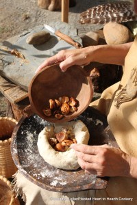 Adding Boiled Chestnuts to Indian Bread