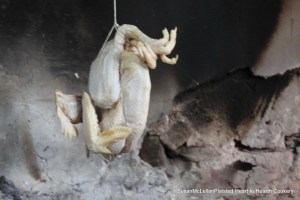 Roasting Chicken with Head and Feet