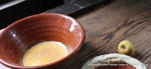 Eggs, whites, nutmeg, rosewater