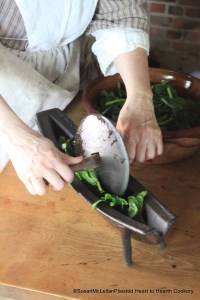 Preparing Spinach Juice