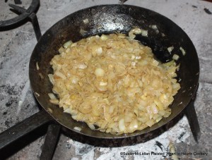 After the onions have been cut for the receipt (recipe), "To make an Onion Soup", then fry them in butter till they are a little browne.