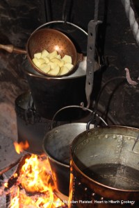 For the receipt (recipe),"Potato-Cakes" take potatoes, peel them and boil them.