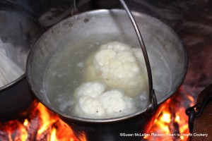 The first step in the preparation of the receipt (recipe) "Cauliflowers dressed the Spanish Way" is "too boil them but not too much".