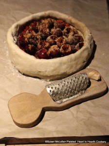 After the beaten cinnamon was added to receipt (recipe) "To make a Cherry Tart", ginger was grated into the coffin.