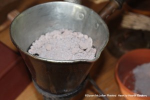 To the quart of water add a quarter of a Pound of Chocolate without Sugar for the receipt (recipe) To make Chocolate with Water.