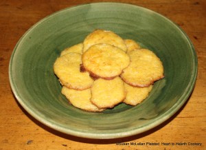 After the Cheshire cheese, butter and eggs have been mixed, made into cakes, laid in a dish over hot coals, and browned with a salamander for the receipt (recipe) To make Ramakins, they are served up hot.