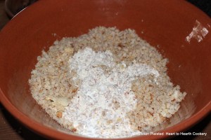 After the grated manchet (white bread) has been adding to the barley for the receipt (recipe) To make a pudding of French Barley add a quarter Pint of Cream.