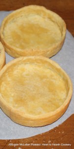 The first step in the preparation of the receipt (recipe) How to make an Almond Tart is to raise an excellent good paste...an inch deep and drie it. The paste is made with butter, flour, sugar and a beaten egg.