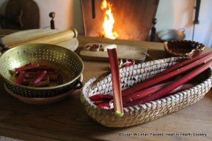 The first notation for rhubarb describing a tart is in a letter written the 22 September 1739 written by Peter Collinson, an English Quaker to John Bartram, a botanist and naturalist, in Philadelphia. Collinson wrote that both Siberian and Rhapentick rhubarb (seeds he had sent Bartram prior) make excellent tarts before most other Fruits fitt for that purpose are ripe.