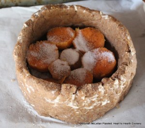 After the Spanish Potatoes have been seasoned with nutmeg, cinnamon, and ginger for the 1682 receipt (recipe) To make a Potato Pye season them with Sugar. Sugar was so expensive in the early 17th century that it was included in receipts like a spice and this receipt is written in that manner.