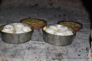 After the receipt (recipe) Snow-balls are iced set them to harden in the oven if it slack.  The two tins of Snow-balls were set back in the oven when slack to set but not brown the icing.