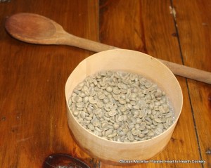 Coffee was one of three infusion beverages introduced into England in the middle of the 17th century.  The next receipt (recipe) is To make the drink that is now much used called coffee.  The first step is to take coffee-berries bought at any Druggist.