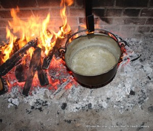 After the sugar is wet into a syrup for the receipt (recipe) Too Dry Churrys then boil it till it be prity thick.
