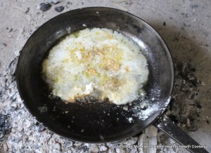 After the butter rolled in flour, a teaspoonful of mustard are added to the three spoonfuls of hot water in the pan for the receipt (recipe) To stew Cucumbers Season with Pepper and Salt. Now the sliced cucumbers and onions friend brown should be added back to the pan and let them stew a quarter of an Hour softly.