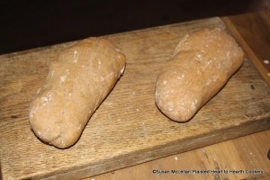 After the long rouls are baked for the receipt (recipe) To make Cinamon Bisket the rouls need to rest and cool.